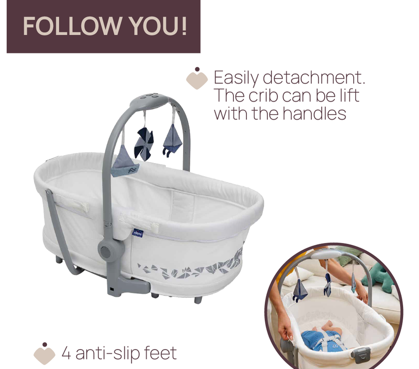 Chicco Baby Hug 5 in 1 Pro Crib (assorted colors)