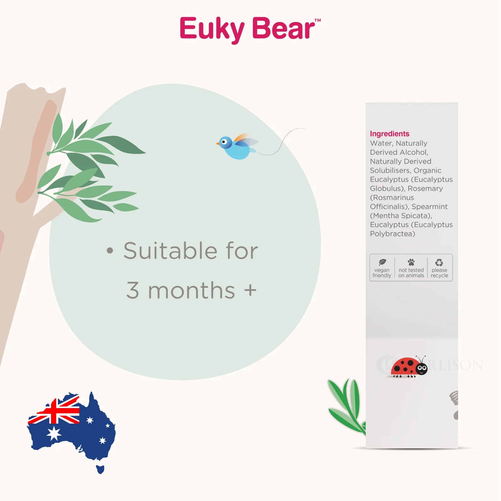 Euky Bear Sniffly Nose Linen and Room Mist 125ml