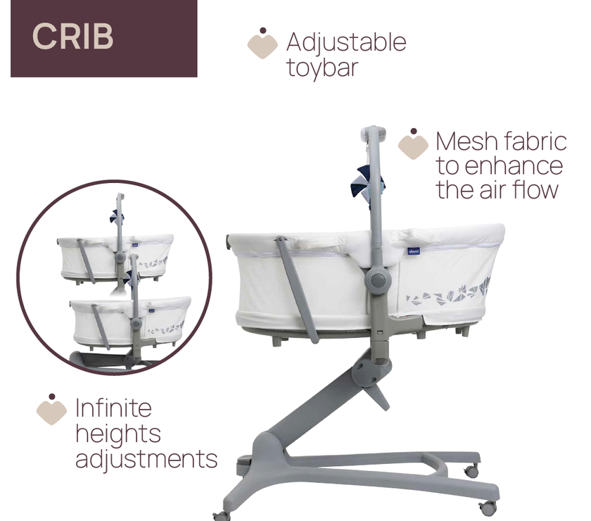 Chicco Baby Hug 5 in 1 Pro Crib (assorted colors)
