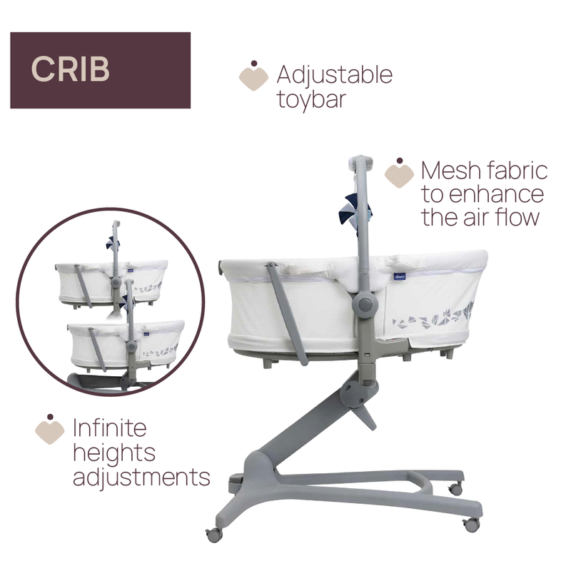 Chicco Baby Hug 5 in 1 Pro Crib (assorted colors)-6