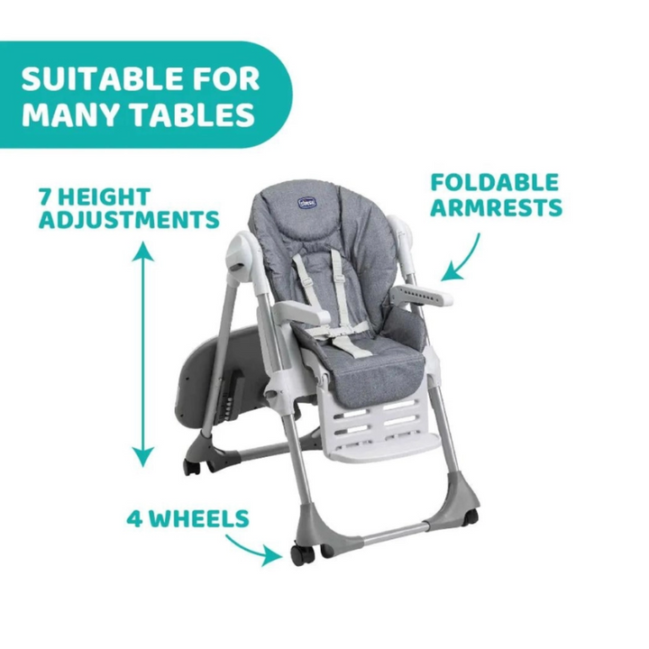 Chicco Polly Easy High Chair Happy Jungle 05079565430000