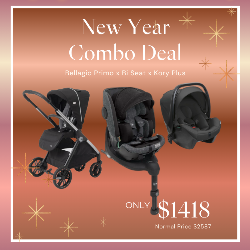 Chicco Bellagio Primo Stroller Bi-Seat Air Car Seat Kory Plus Baby Carrier