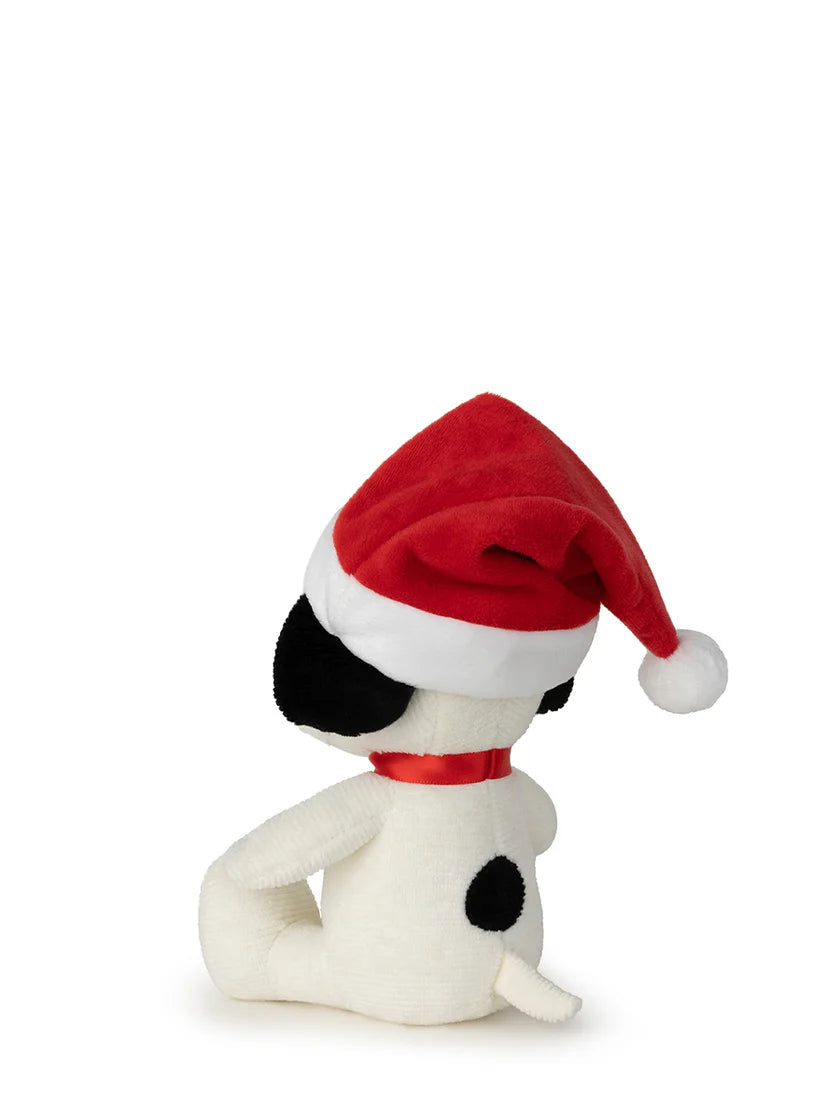 Peanuts Snoopy Sitting with Christmas Hat 17cm
