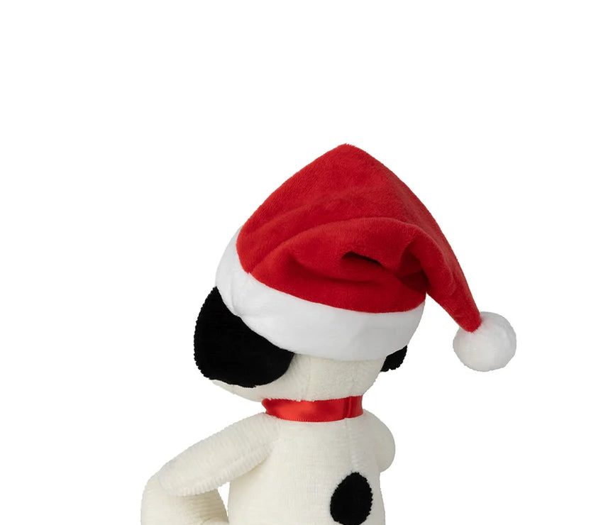 Peanuts Snoopy Sitting with Christmas Hat 17cm