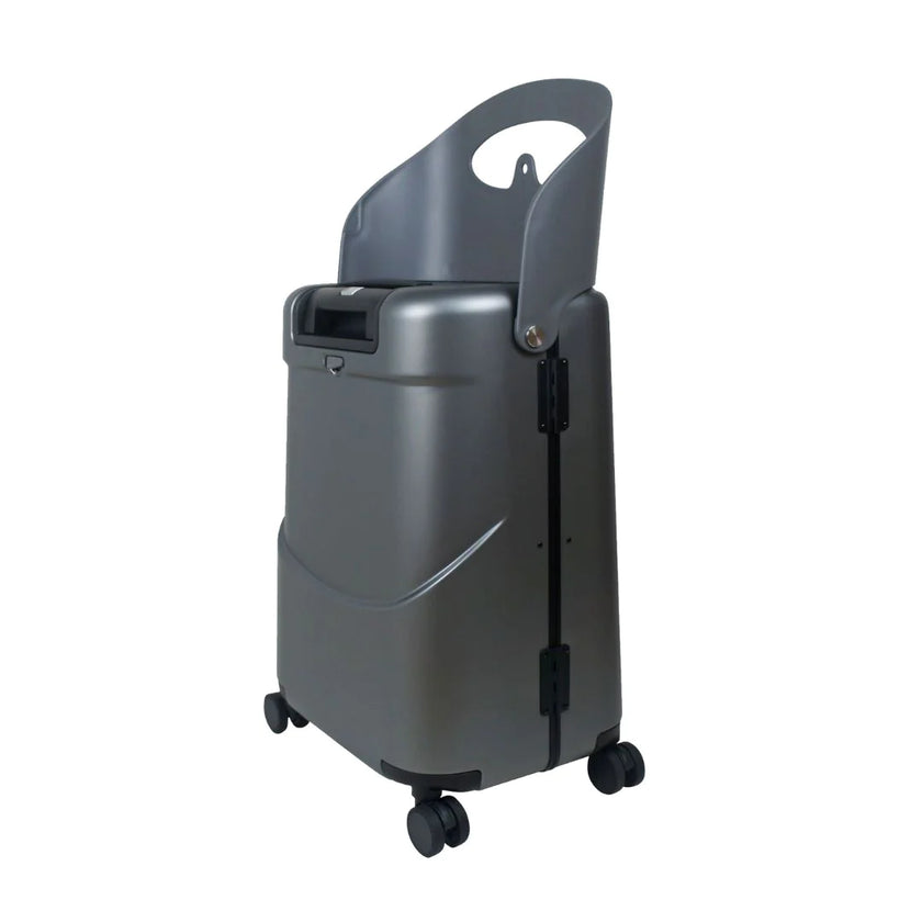 Miamily MultiCarry Ride-On Luggage Charcoal Grey 18"