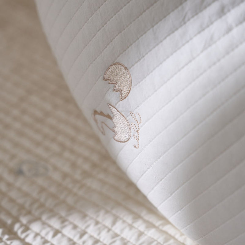 LOLBaby Cotton Embroidery Bumper Bed with Hanging Toy and Canopy - Golden Dragon (Pre Order Feb 2026)-3