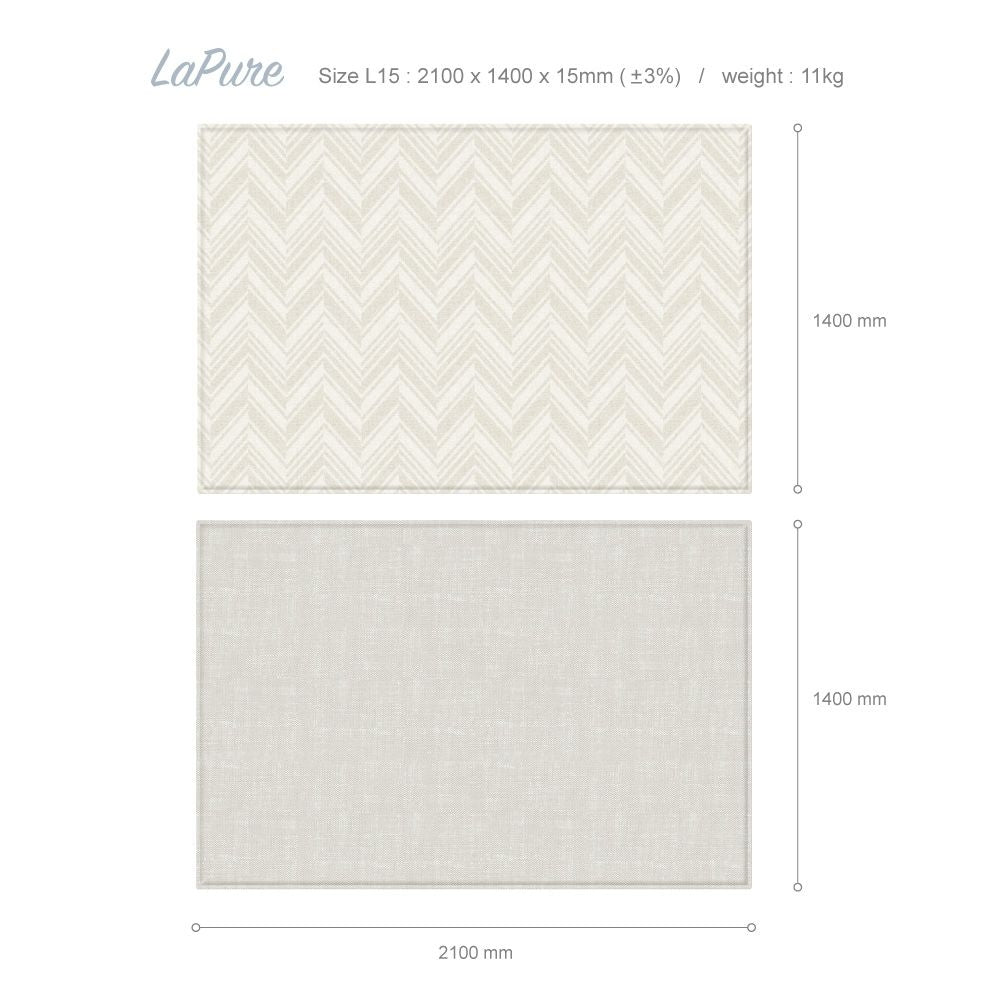 LaPure Herringbone Rug (size L15)