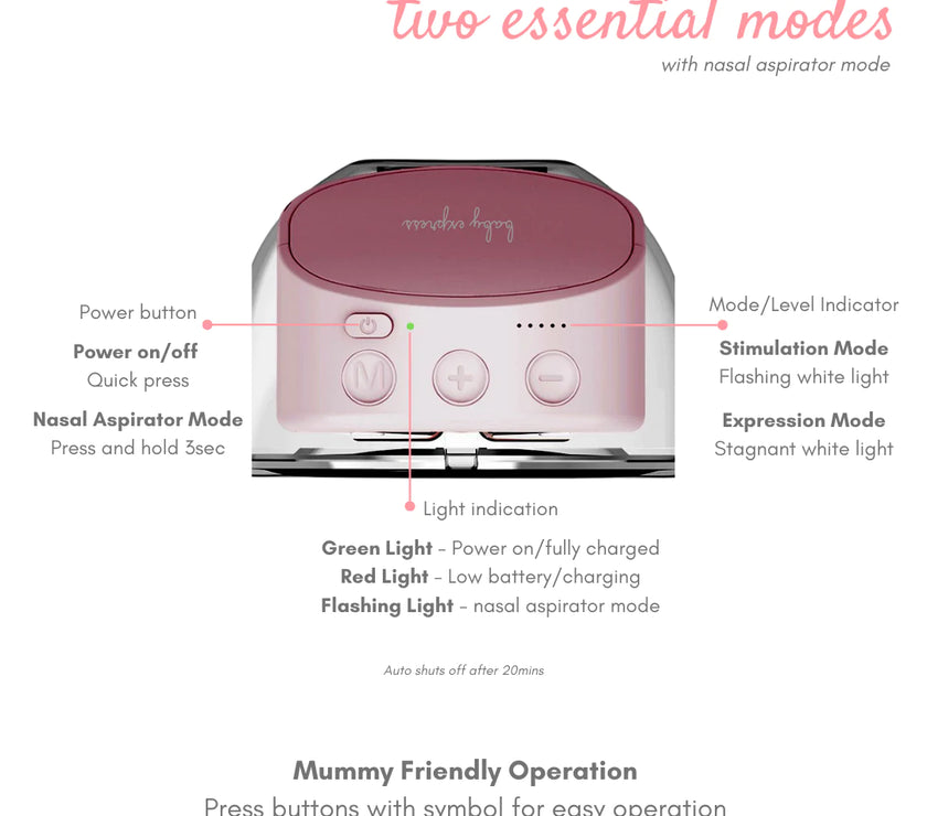 [NEW Version 5] Baby Express Be Free Wearable Breast Pump