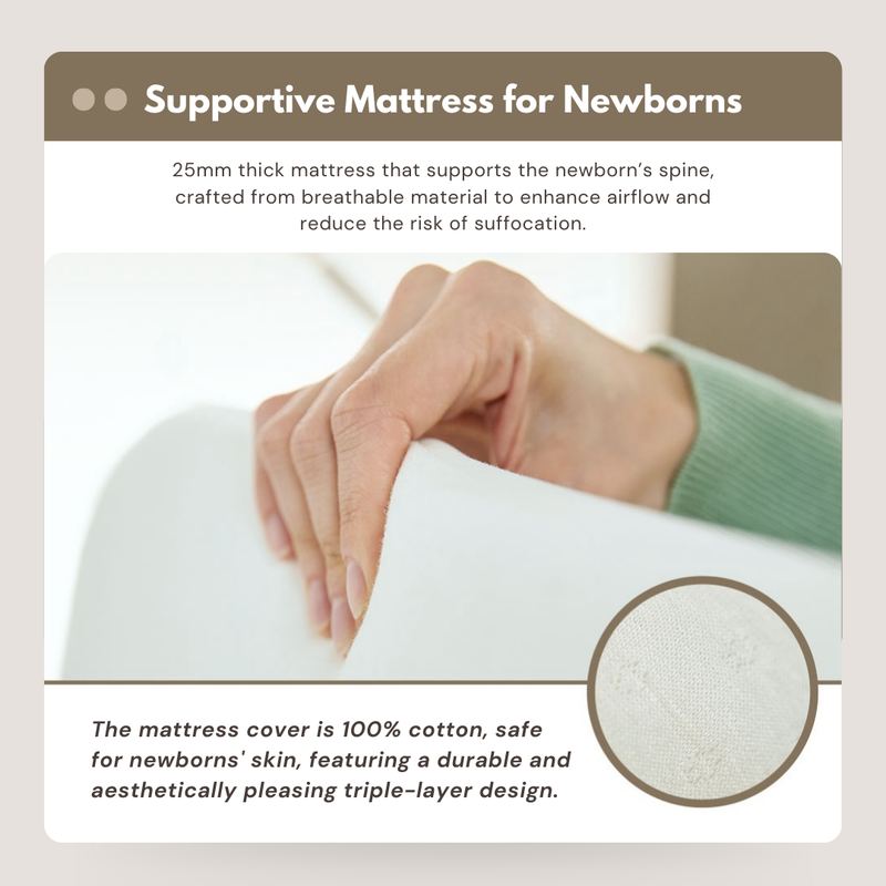 Daiichi Liu Baby Bed Side Crib - Available in Assorted Colours-5