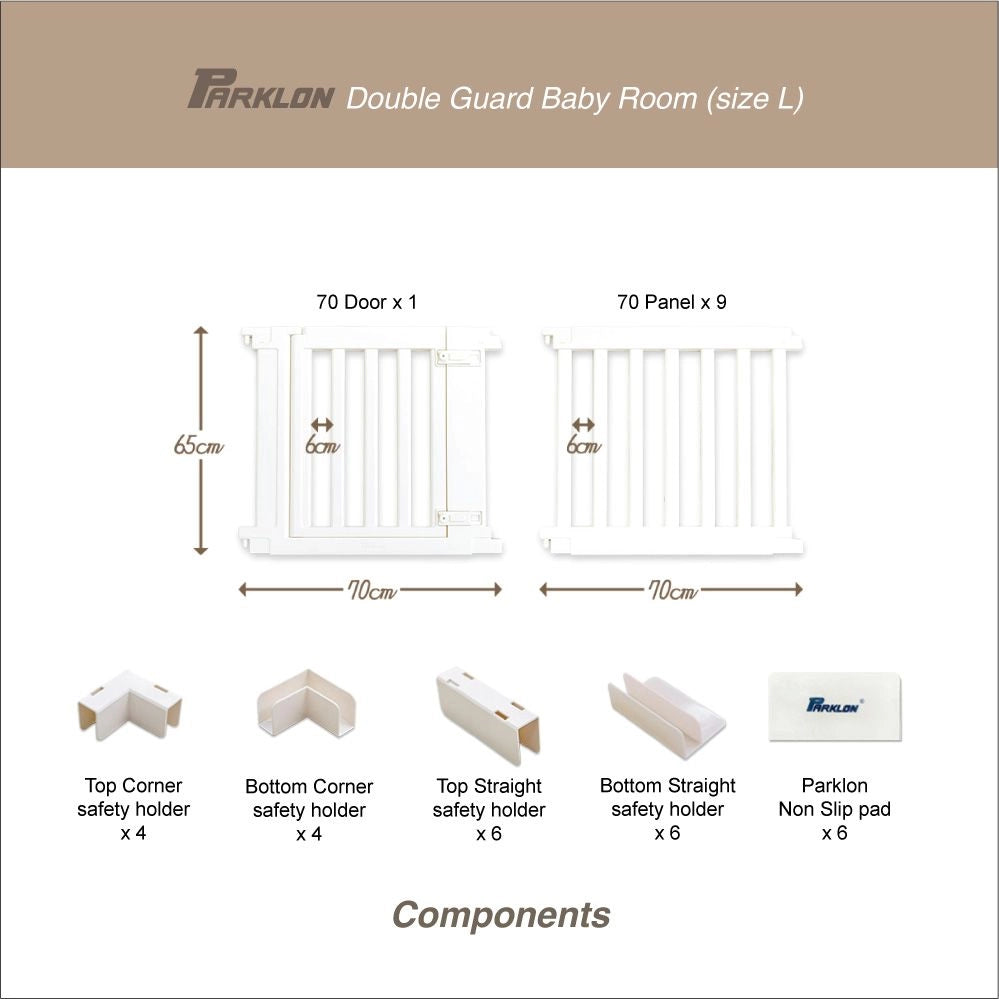 Parklon Double Guard Baby Room - Oatmeal Beige (size L)