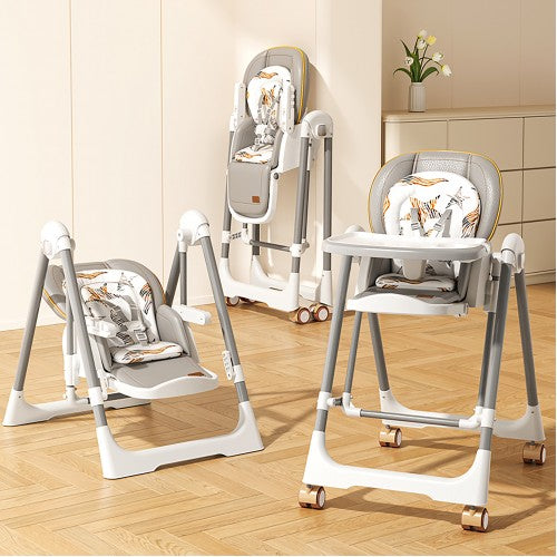 Lucky Baby Viner Swing & Highchair - Grey