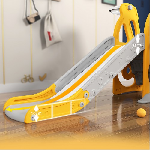 Lucky Baby Smart System Safety 3 in 1 Toddler Slide/Swing Playground - Grey (Indoor/Outdoor)-3