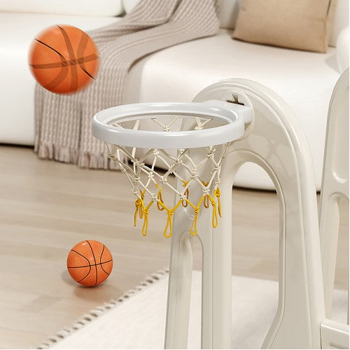 Lucky Baby Smart System Safety 3 in 1 Toddler Slide/Swing Playground - Grey (Indoor/Outdoor)-5