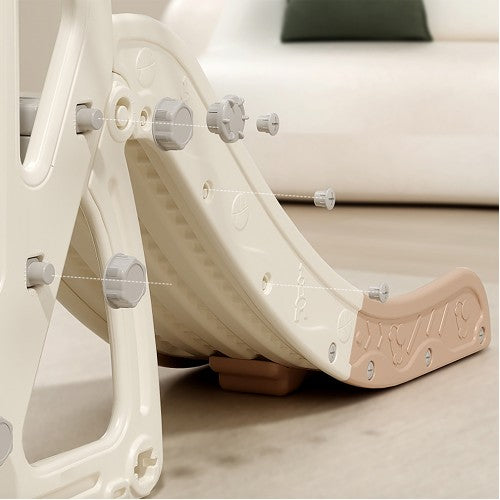 Lucky Baby Smart System Safety 3 in 1 Toddler Slide/Swing Playground - Grey (Indoor/Outdoor)-6