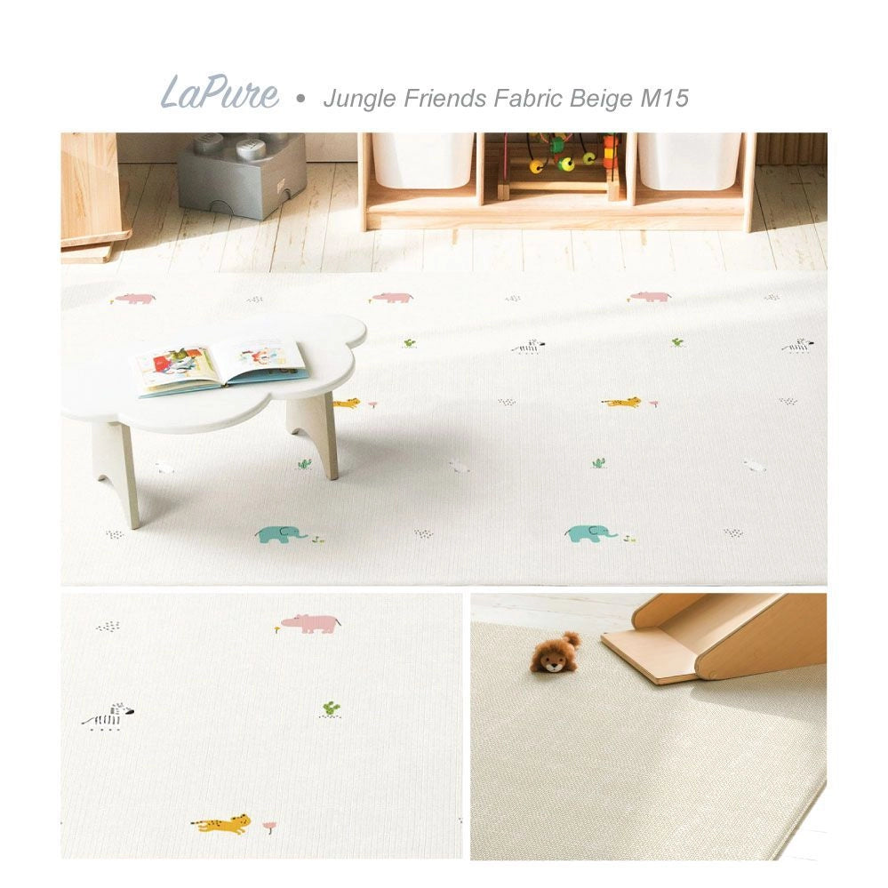 Parklon LaPure Jungle Friends Fabric Beige (size M15)