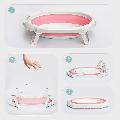 Lucky Baby Collato Bath Tub W/Stand + Bath Support-5