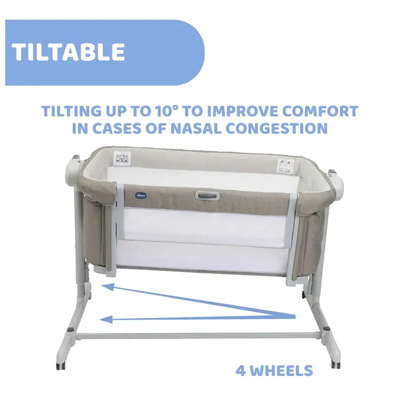 Chicco Next2me Magic Evo - Grey Mist-5