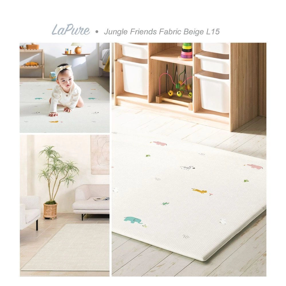 Parklon LaPure Jungle Friends Fabric Beige (size L15)