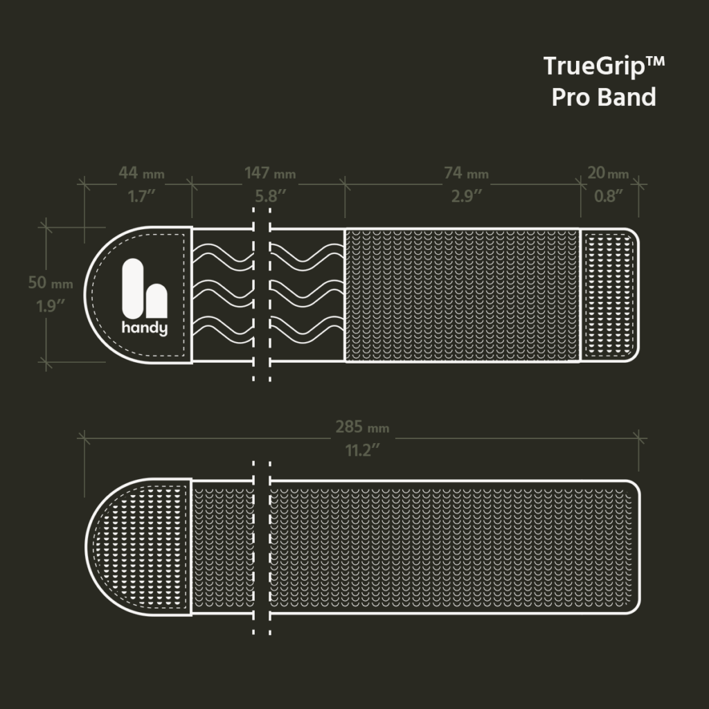 The Handy TrueGrip Pro Band with Anti-slip Silicone Pattern