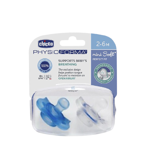 Chicco Mini Soft Silicone Soother 2PCS