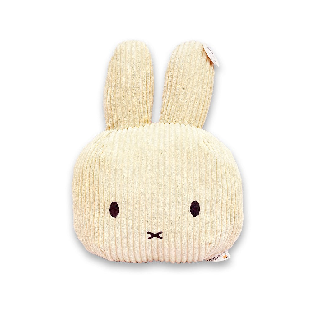 Miffy Cushion Head Corduroy White 50x40x15cm