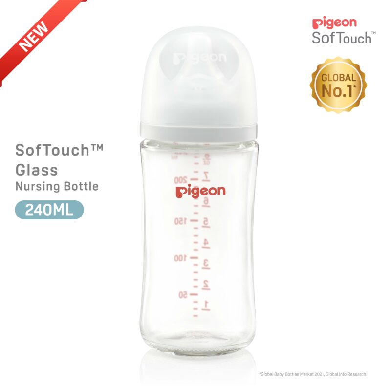 Pigeon SofTouch Nursing Bottle Glass 240ml