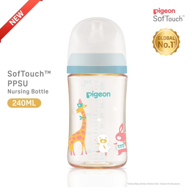 Pigeon SofTouch™ PPSU Nursing Bottle - Animal 240ml