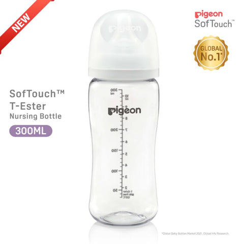 Pigeon SofTouch™ T-Ester Nursing Bottle - Logo 300ml