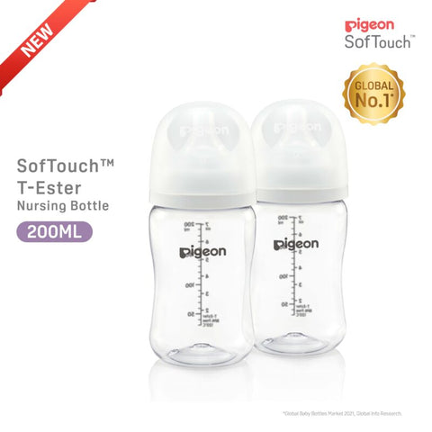 Pigeon SofTouch™ T-Ester Nursing Bottle - Twin Pack 200ml