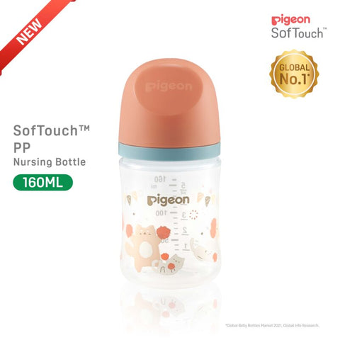 Pigeon SofTouch™ PP Nursing Bottle - Cat 160ml x2