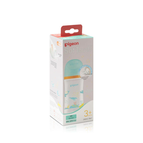 Pigeon SofTouch™ PP Nursing Bottle - Dolphin 240ml x2