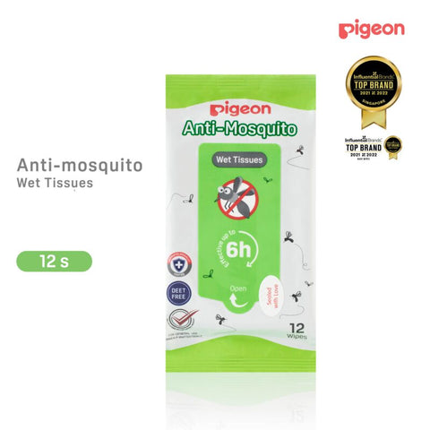 Pigeon Anti-mosquito Wet Wipes x12