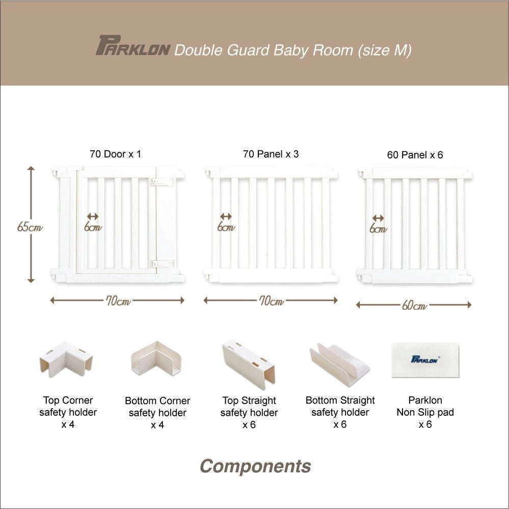 Parklon Double Guard Baby Room - Cream Ivory (size M)