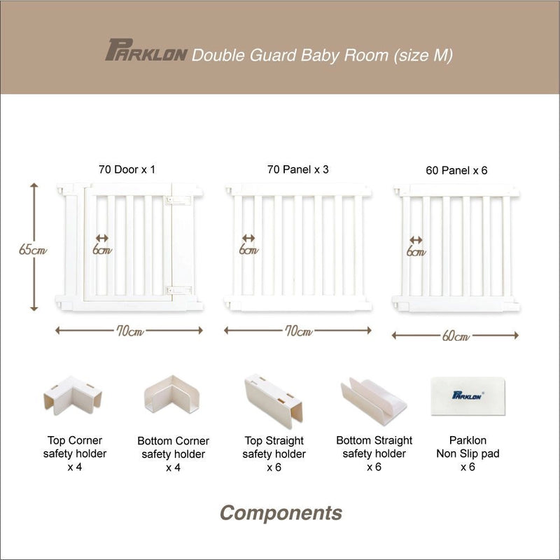 Parklon Double Guard Baby Room - Oatmeal Beige (size M)-3