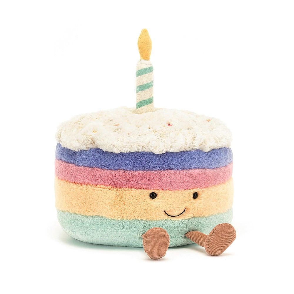 Jellycat Amuseable Rainbow Birthday Cake-1