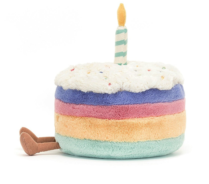 Jellycat Amuseable Rainbow Birthday Cake