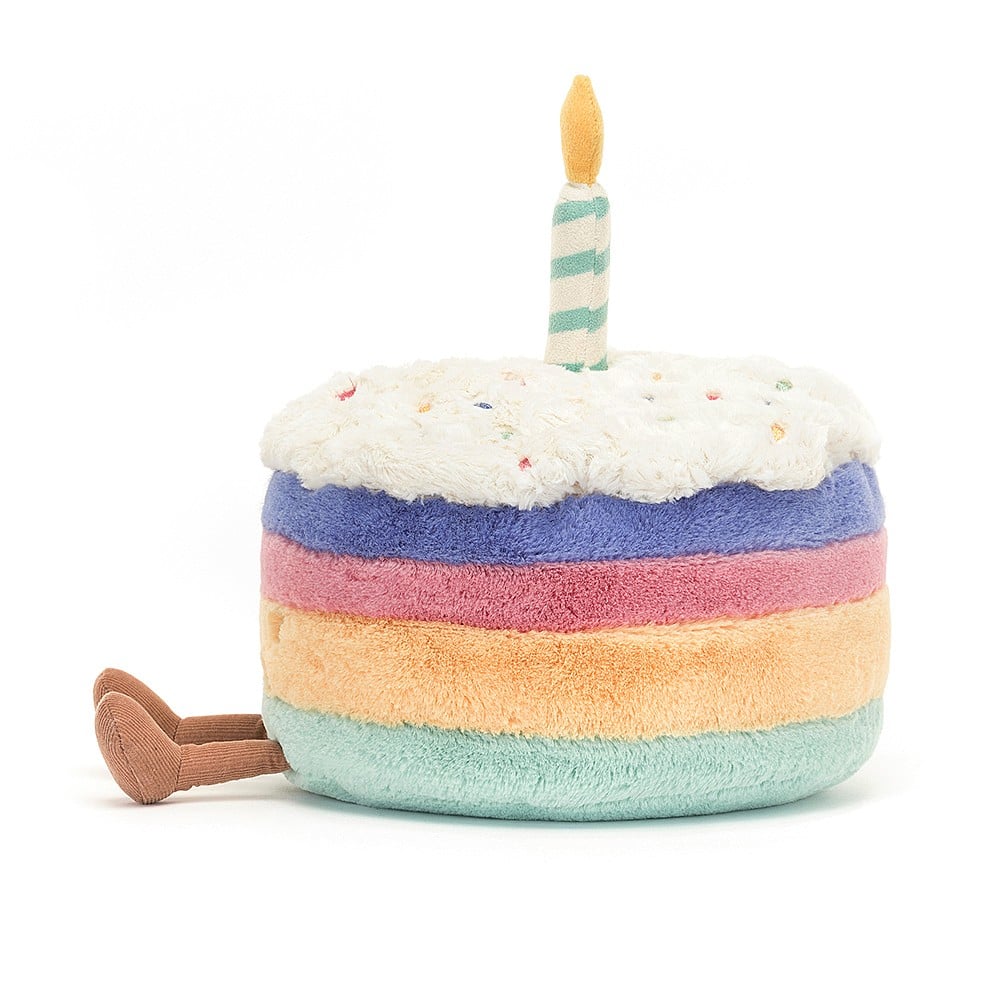 Jellycat Amuseable Rainbow Birthday Cake-3