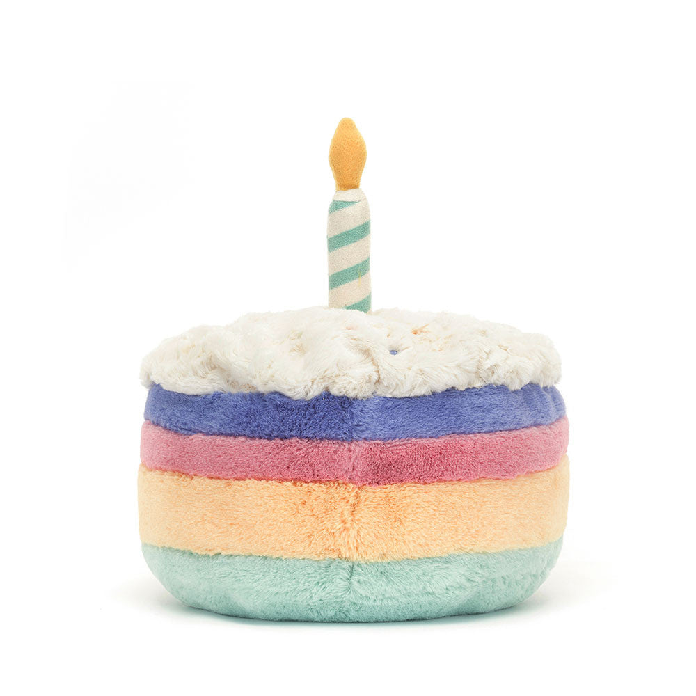 Jellycat Amuseables Rainbow Birthday Cake Medium