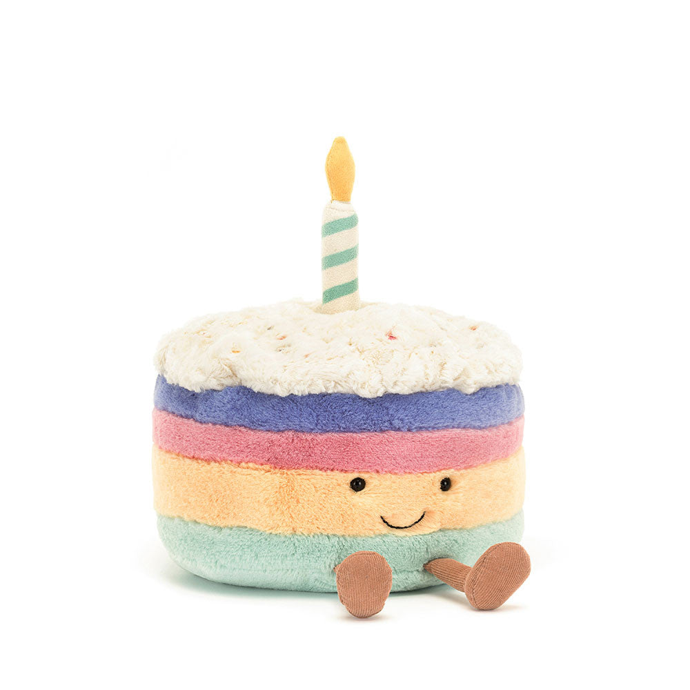 Jellycat Amuseables Rainbow Birthday Cake Medium