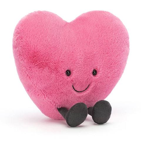Jellycat Amusable Hot Pink Heart - Large