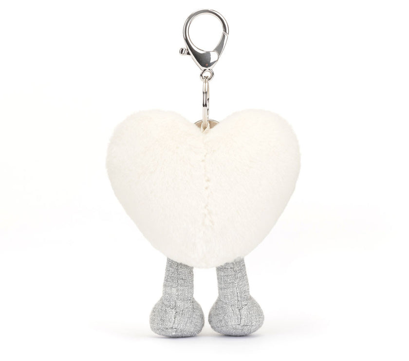 Jellycat Amuseable Cream Heart Bag Charm (A4CRHBC)