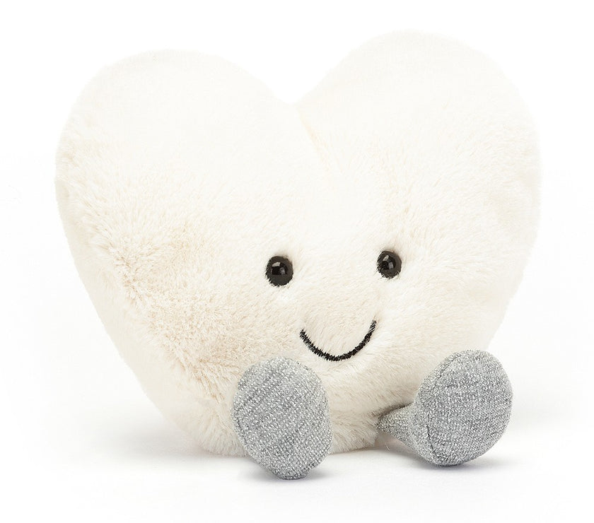 Jellycat Amuseable Cream Heart Small H11cm