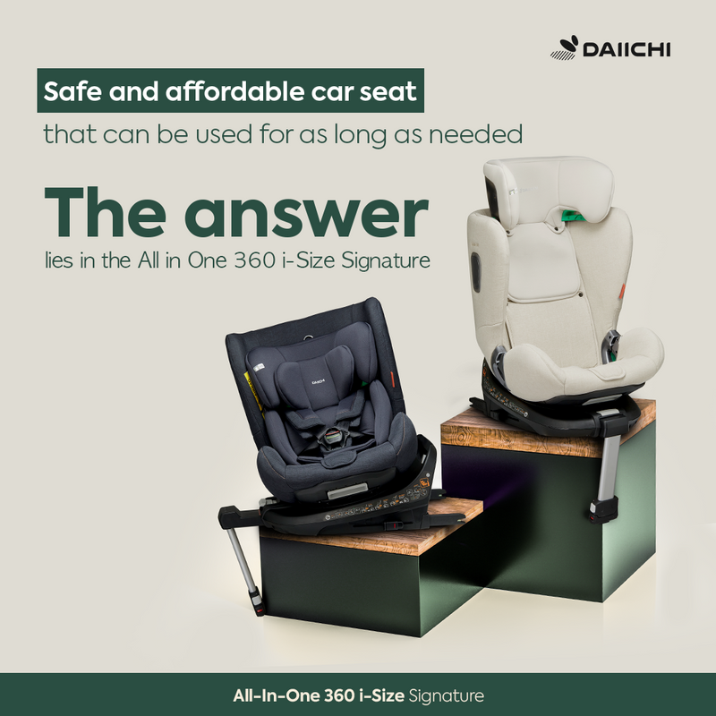Daiichi All Age 360 Signature Car Seat (from birth to 7 years) - Pre Order end Jul 25-2