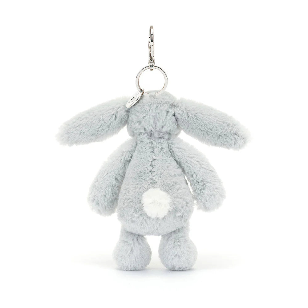 Jellycat Bashful Silver Bunny Bag Charm-3