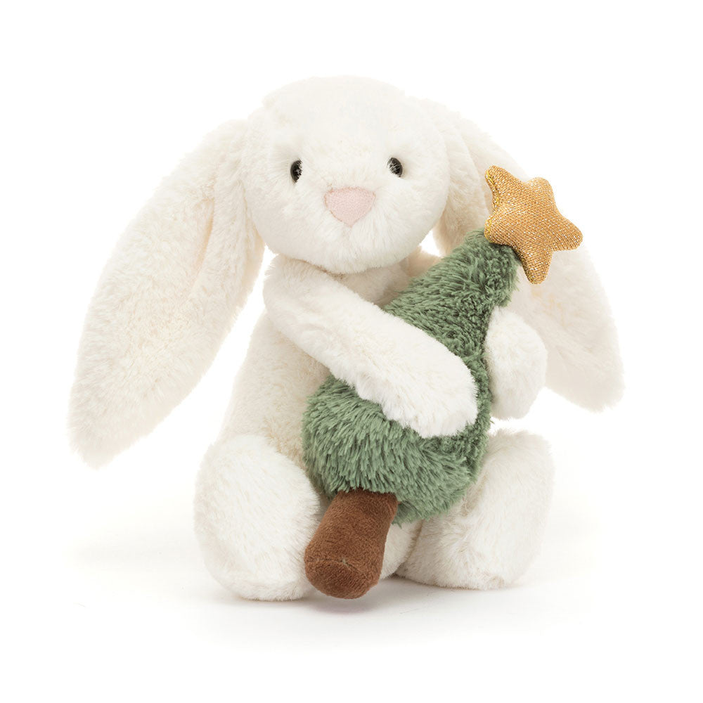Jellycat Bashful Bunny with Christmas Tree (BB6CT) - Xmas Special While Stocks Last