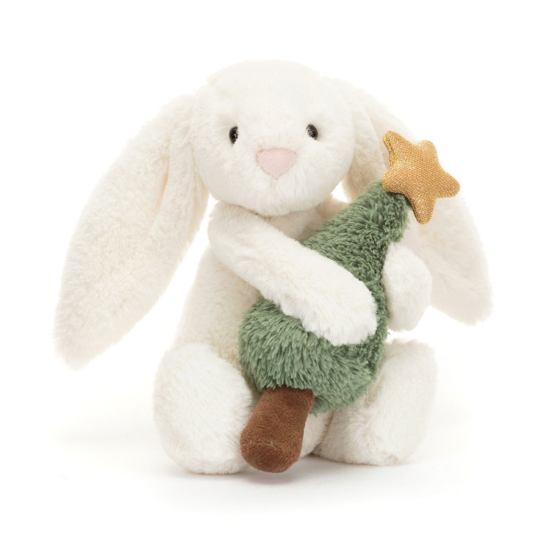 Jellycat Bashful Bunny with Christmas Tree (BB6CT) - Xmas Special While Stocks Last-1