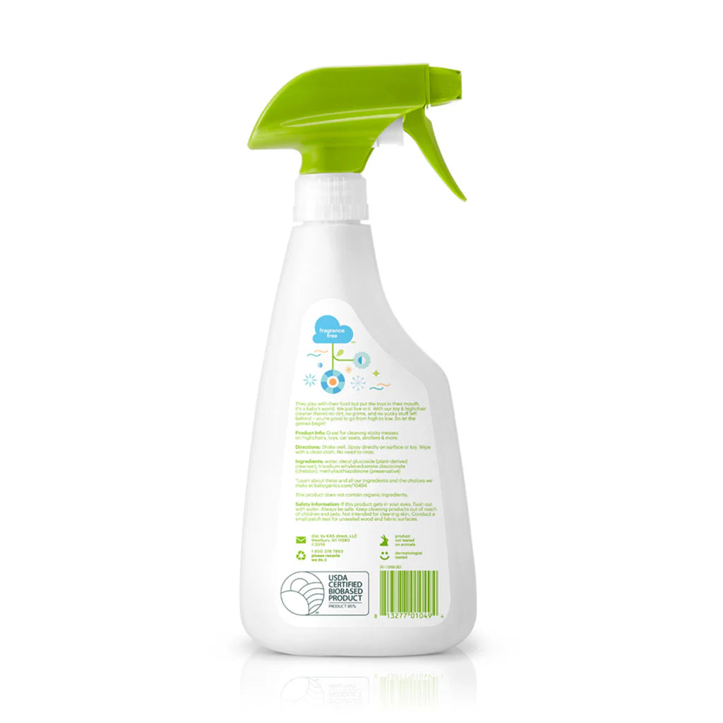 Babyganics toy-highchair cleaner, fragrance free 502ml-6