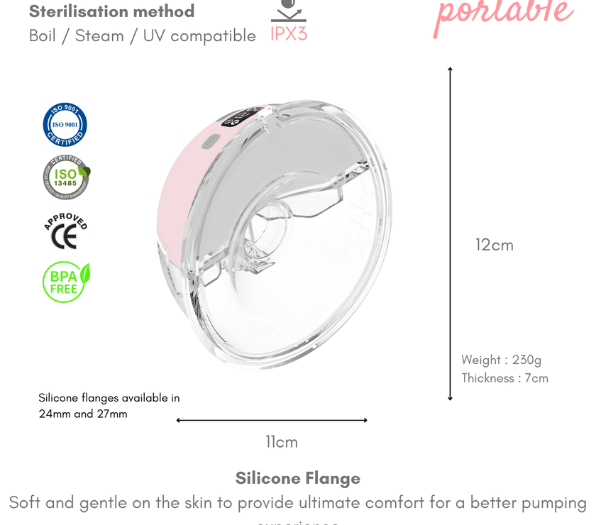 Baby Express BE Nude Pro Wearable Breast Pump