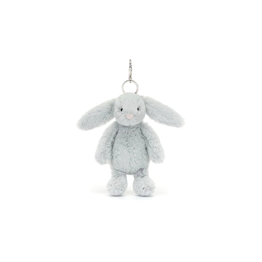 Jellycat Bashful Silver Bunny Bag Charm
