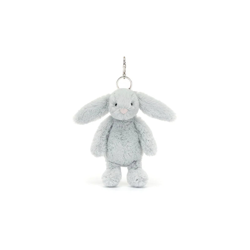 Jellycat Bashful Silver Bunny Bag Charm-1